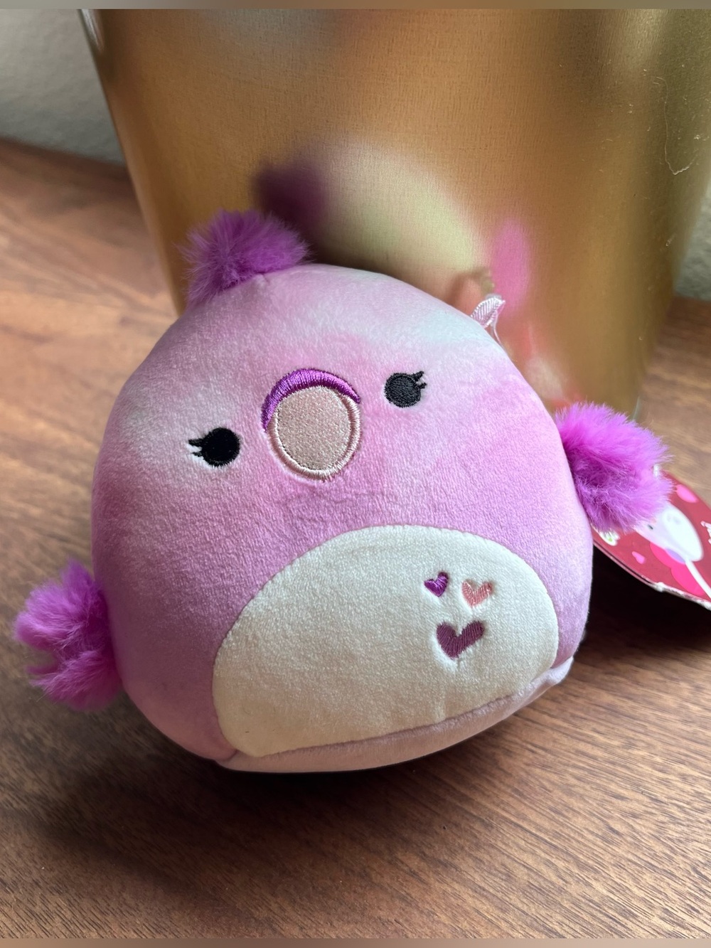 Kellytoy Squishmallows Valentine's Day Purple Watercolor Bird 5" Shimi Plush
